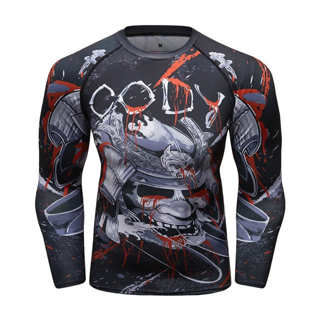 Blood War Samurai Compression Elite Long Sleeve Rashguard