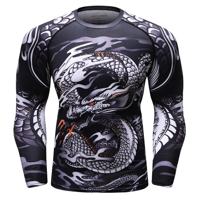 Silver Dragon Elite Compression Long Sleeve Set Dragon