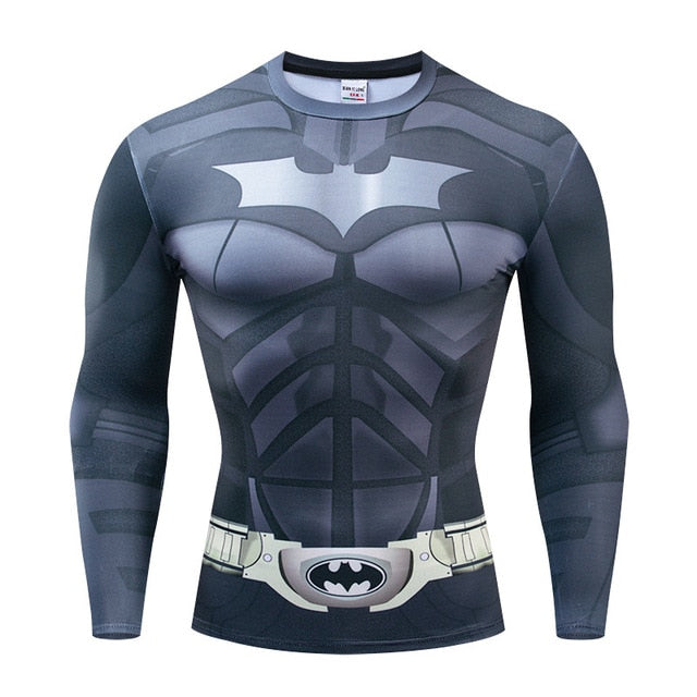 Compression Batman Begins Long Sleeve Rashguard Batman