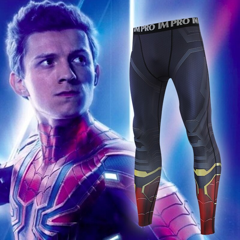 Iron Spider Man Compression Spats Men's Leggings Far From Home Spider Man