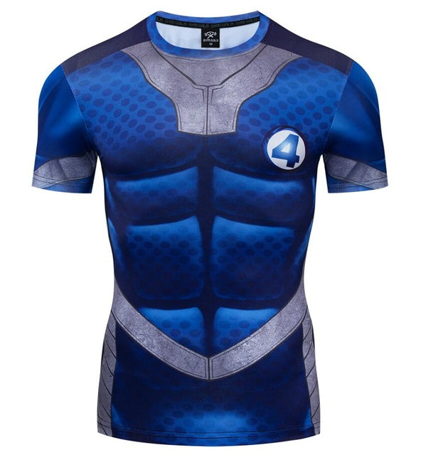 Short Sleeve Rashguard Compression Fantastic Four