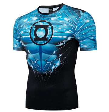 Hal Jordan Green Lantern Short Sleeve Rashguard Compression