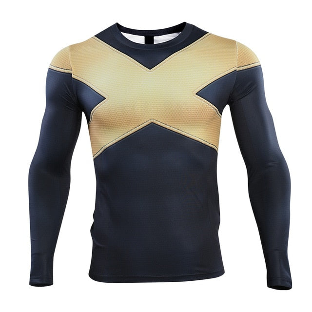 Dark Phoenix Men's X Men Compression Long Sleeve Rashguard