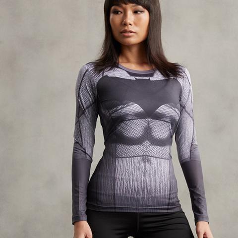 Animated Batman Women's Long Sleeve Rash Guard Compression