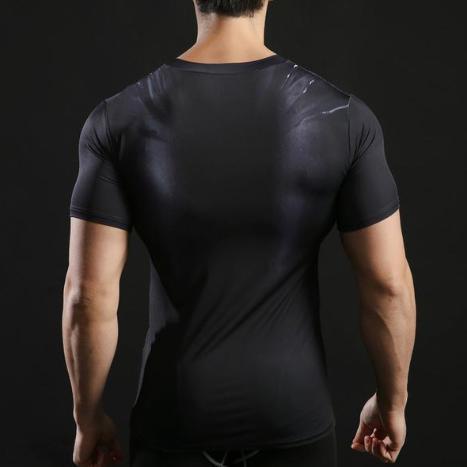 Compression Batman Inc Short Sleeve Rash Guard Batman