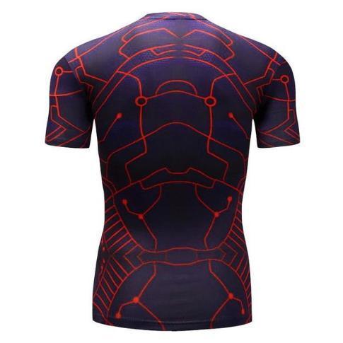 Beyond Animated Batman Short Sleeve Compression Rashguard