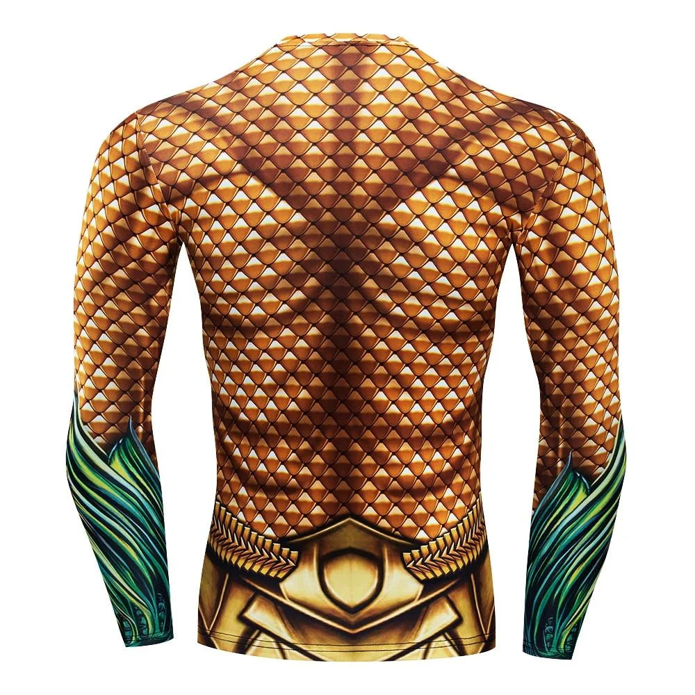 Long Sleeve Rashguard Aquaman Compression Premium