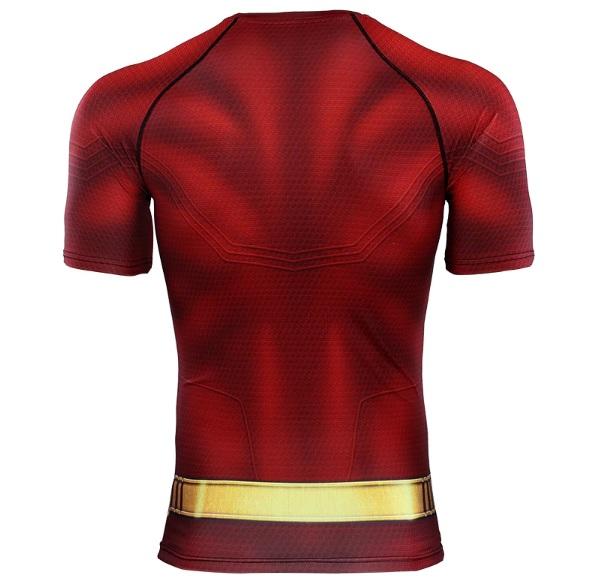 Shazam Short Sleeve Compression Rash Guard-RashGuardStore