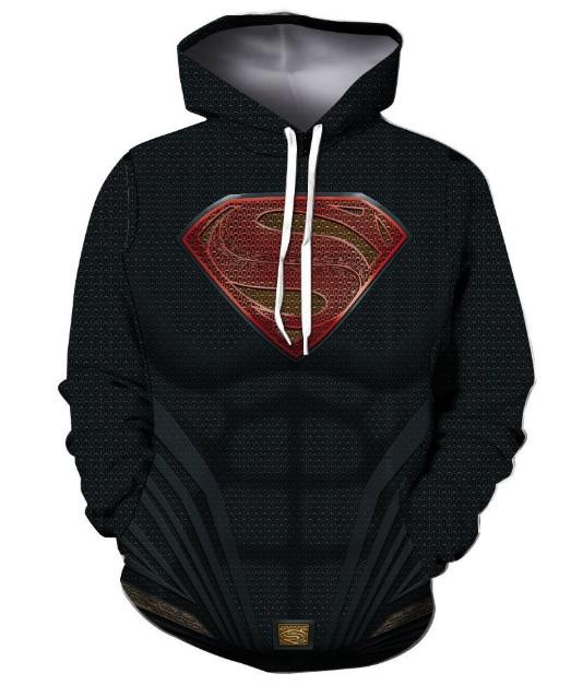 Superman 'Man of Steel' Hoodie-RashGuardStore