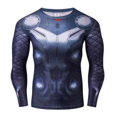 Thor 'Original Mcu' Long Sleeve Compression Rashguard-RashGuardStore