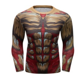 Attack on Titan Armored Titan Compression Elite Long Sleeve Rashguard