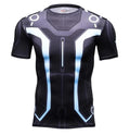 Tron 'Tron Legacy' Short Sleeve Compression Rashguard-RashGuardStore