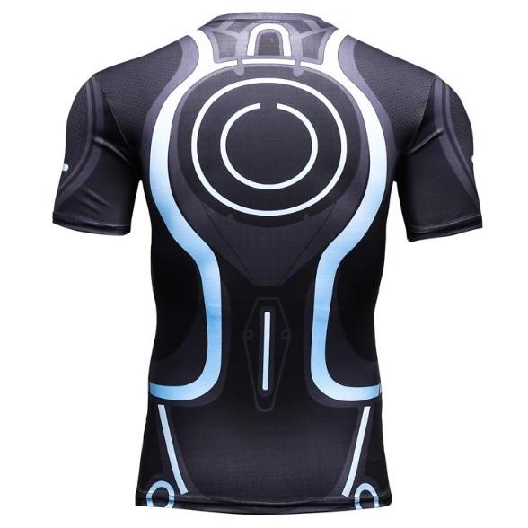 Tron 'Tron Legacy' Short Sleeve Compression Rashguard-RashGuardStore