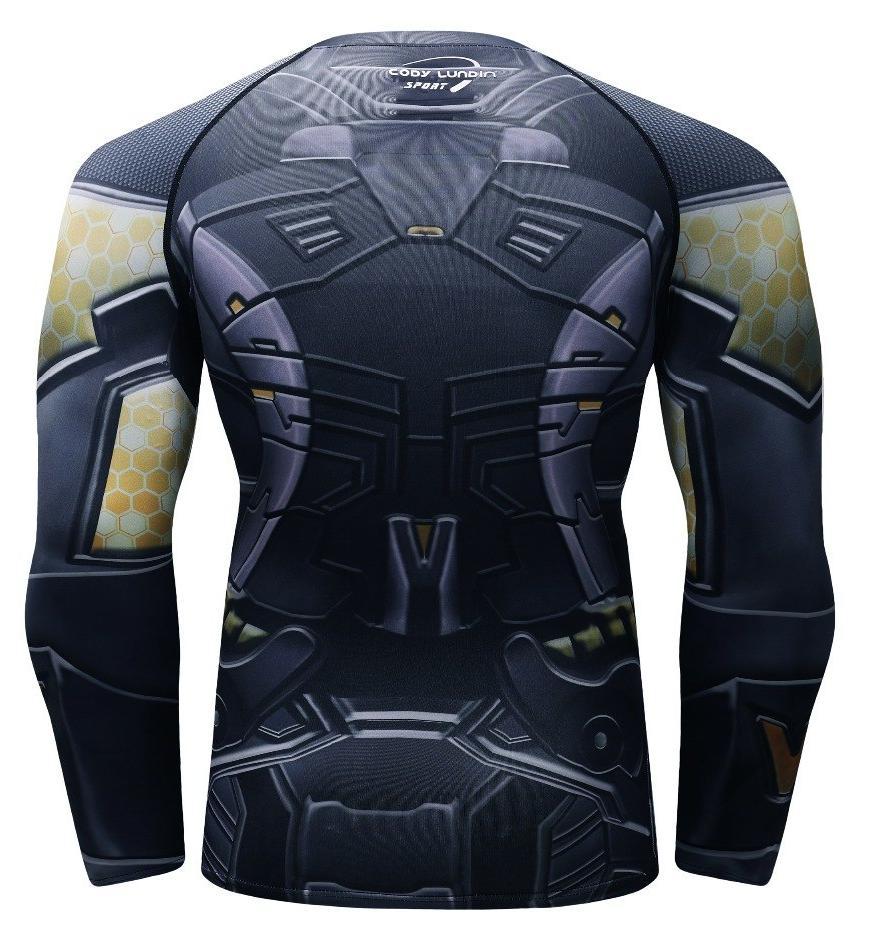 Yellow Jacket Antman Compression Long Sleeve Rash Guard-RashGuardStore